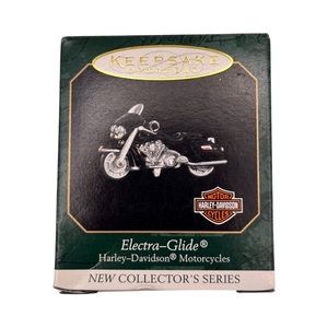 Hallmark Miniature Ornament Harley Davidson Motorcycle 1998 Electra Glide
